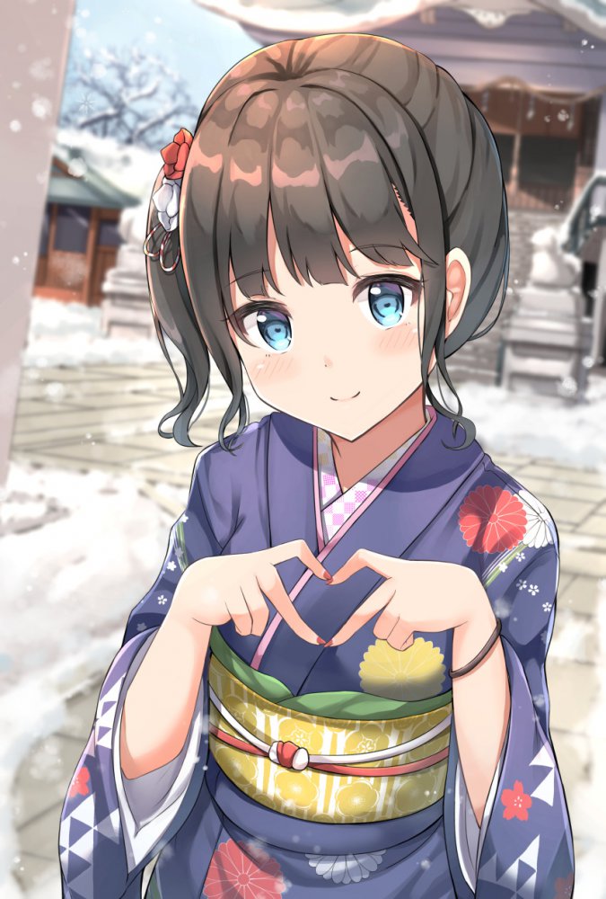 【二次】和服・着物を着ている女の子の画像